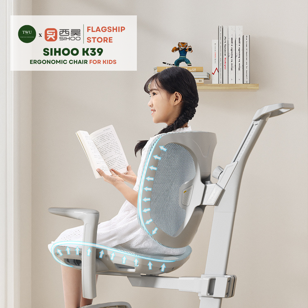 Sihoo K39 Ergonomic Computer Study Mesh Chair for Kids with 2-Year Warranty