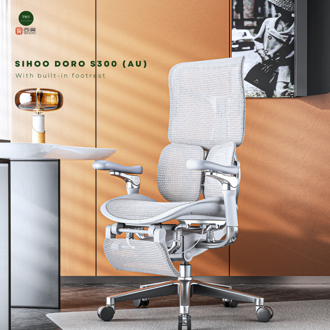 SIHOO DORO S300 (AU) Ergonomic Executive Office Chair with Built-in Footrest
