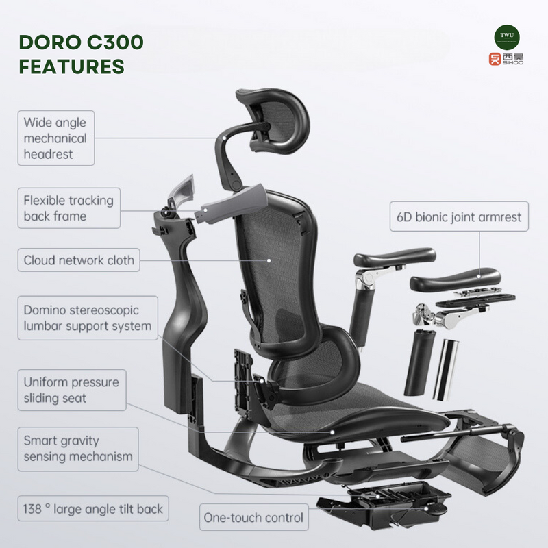 Load image into Gallery viewer, SIHOO DORO C300 (A3) Ergonomic Executive Office Chair
