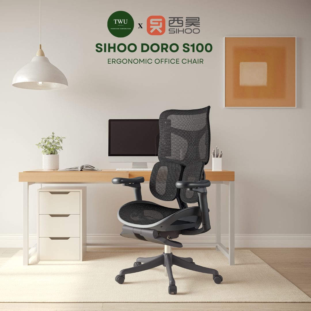 SIHOO Doro S100 Ergonomic Office Chair with Built-in Footrest