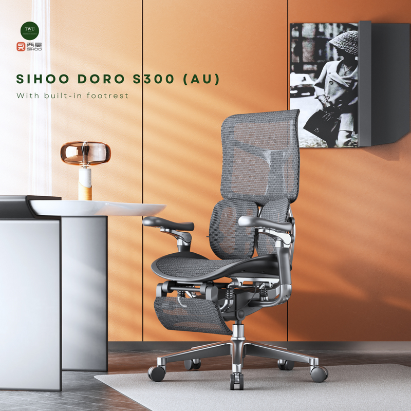 Load image into Gallery viewer, SIHOO DORO S300 (AU) Ergonomic Executive Office Chair with Built-in Footrest
