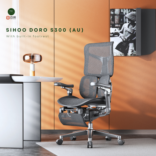 SIHOO DORO S300 (AU) Ergonomic Executive Office Chair with Built-in Footrest