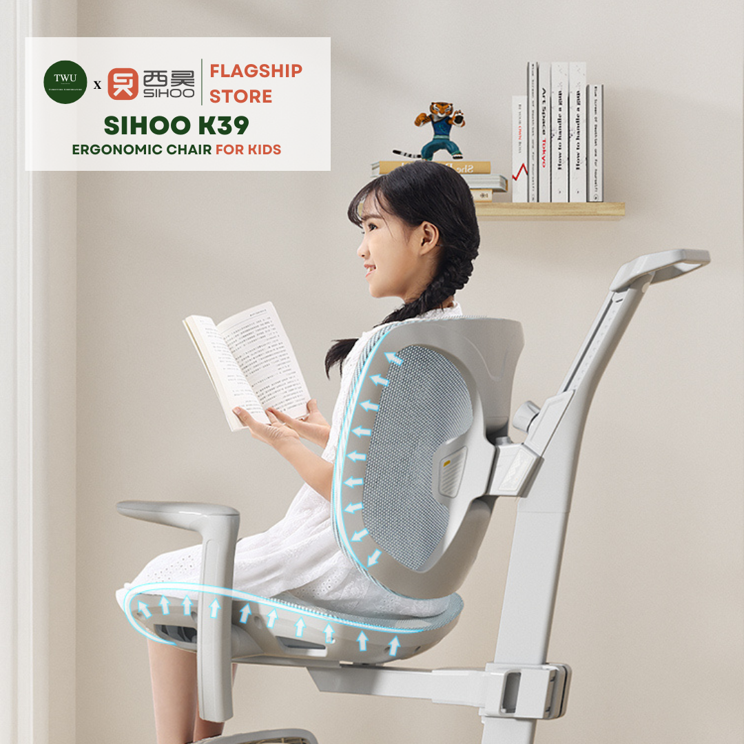 SIHOO K39 Ergonomic Computer Study Mesh Chair for Kids with 2-Year Warranty