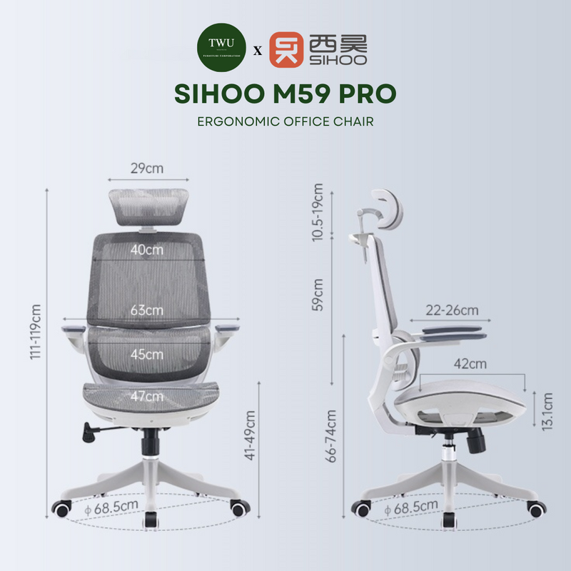 Load image into Gallery viewer, SIHOO M59 PRO Ergonomic Office Chair
