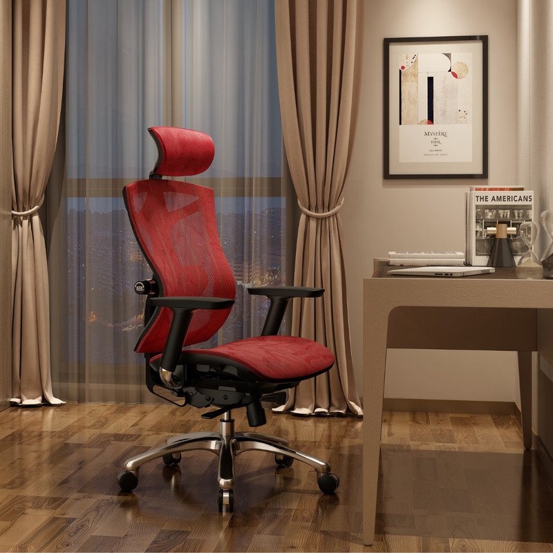 Load image into Gallery viewer, SIHOO V1 Limited Edition RED Ergonomic Office Chair
