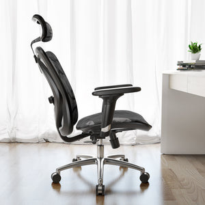 Sihoo M57 Classic Ergonomic Office Chair in Black Sideview