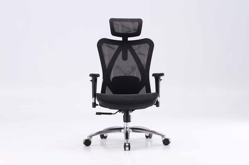 Load image into Gallery viewer, Sihoo M57 Classic Ergonomic Office Chair in Black, front view
