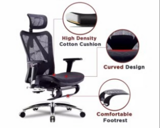 SIHOO M57 Ergonomic Office Chair WFR (with built-in footrest)