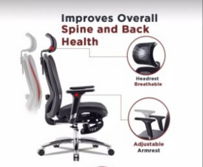 Load image into Gallery viewer, SIHOO M57 Ergonomic Office Chair WFR (with built-in footrest)
