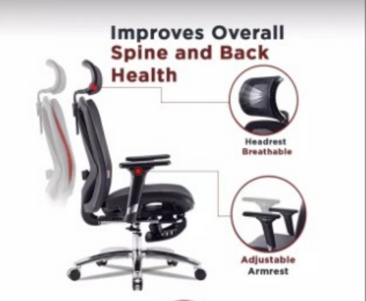 SIHOO M57 Ergonomic Office Chair WFR (with built-in footrest)