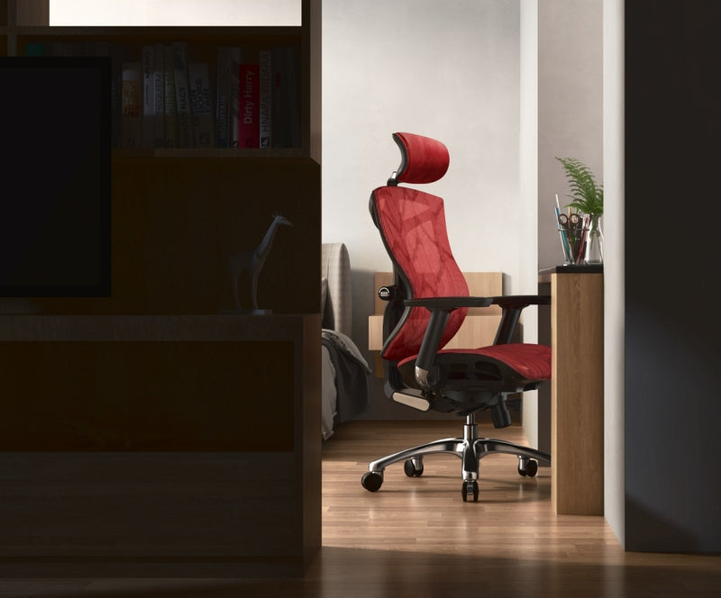 Load image into Gallery viewer, SIHOO V1 Limited Edition RED Ergonomic Office Chair
