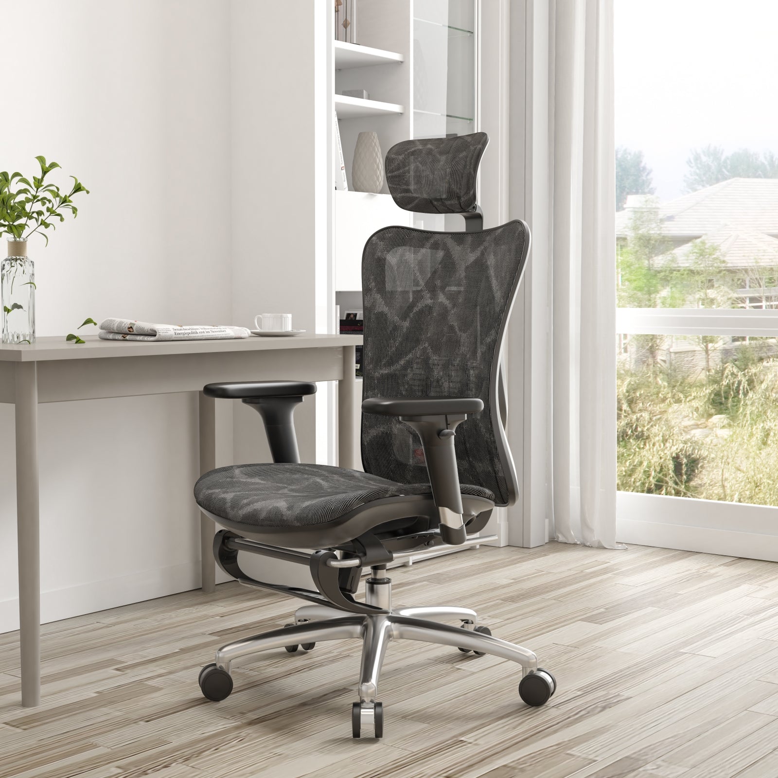 SIHOO M57 Ergonomic Office Chair WFR (with built-in footrest)
